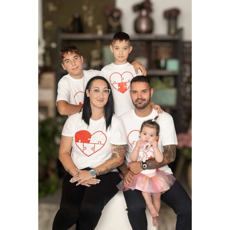 Családi Szív Puzzle - Családi csomag (4 fős v. 5 fős családoknak)