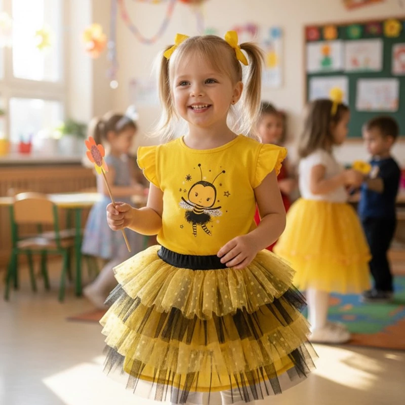 Méhecske Fodros - Tütü szett