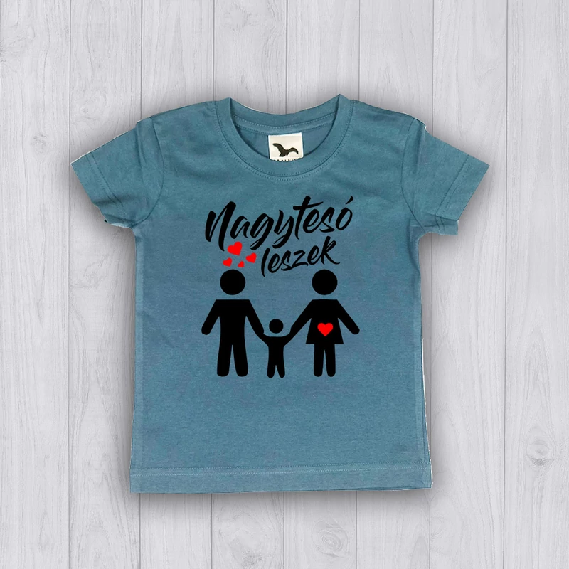 Nagytesó leszek (Fekete felirat) - Gyerek póló