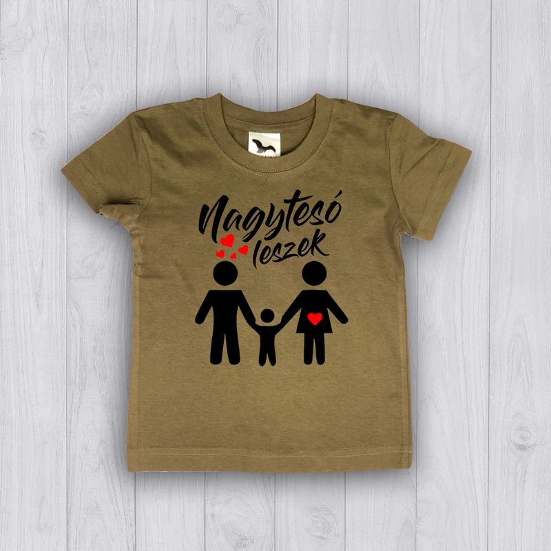 Nagytesó leszek (Fekete felirat) - Gyerek póló