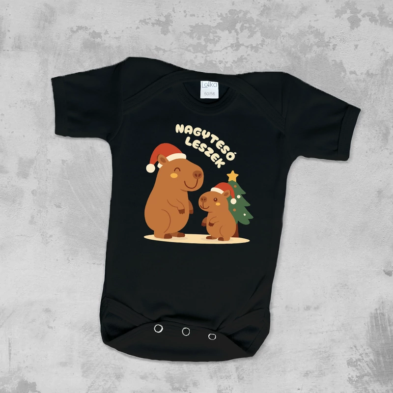 Karácsonyi Nagytesó leszek (Capybara) - Babaruha
