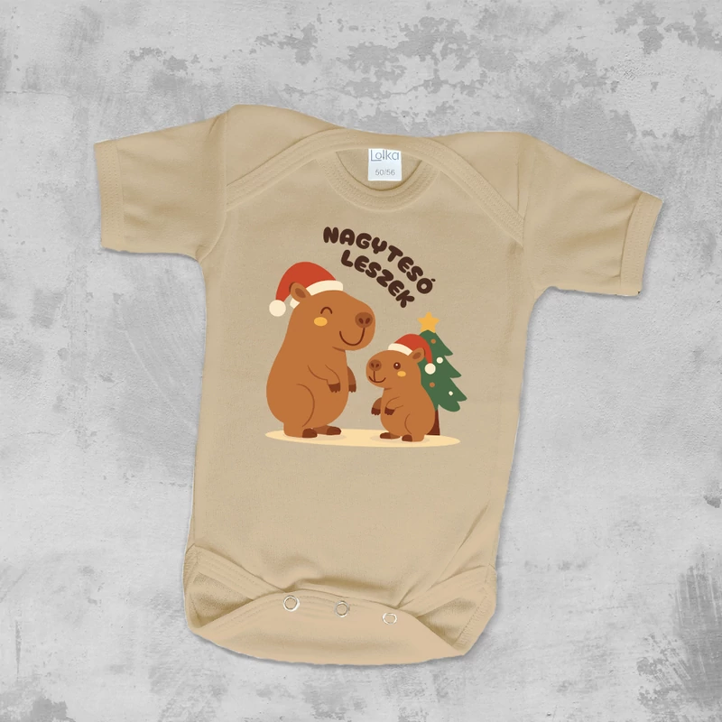 Karácsonyi Nagytesó leszek (Capybara) - Babaruha