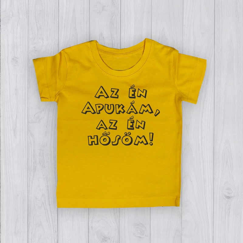 Az én apukám az én hősöm - Gyerek póló 