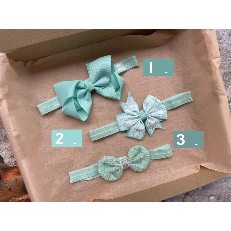 Menta színű hajpánt