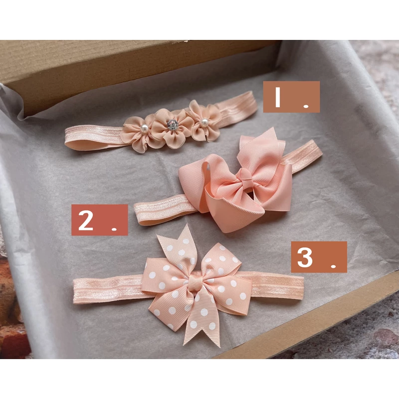 Barack színű hajpánt