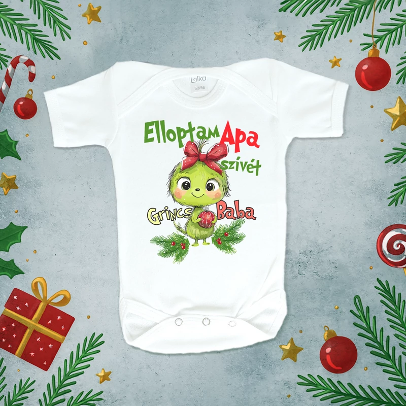 Elloptam apa szívét - Grincs Babaruha (Masnis grincs)