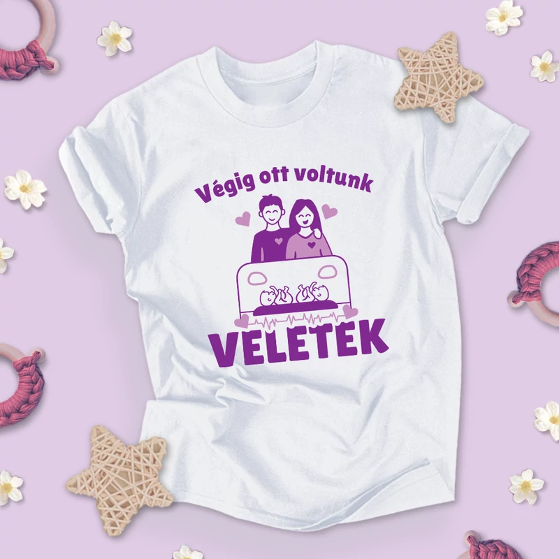 Végig ott voltunk veletek anyával  (ikrek)- Férfi póló