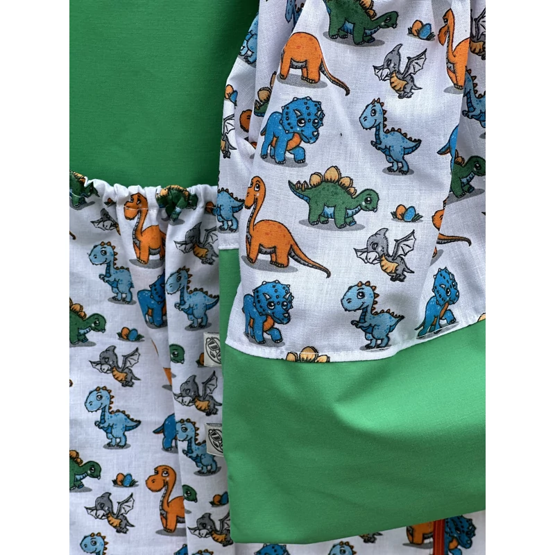 Ovizsák szett - Dinók IV. (Zöld) - Egyedi felirattal is rendelhető