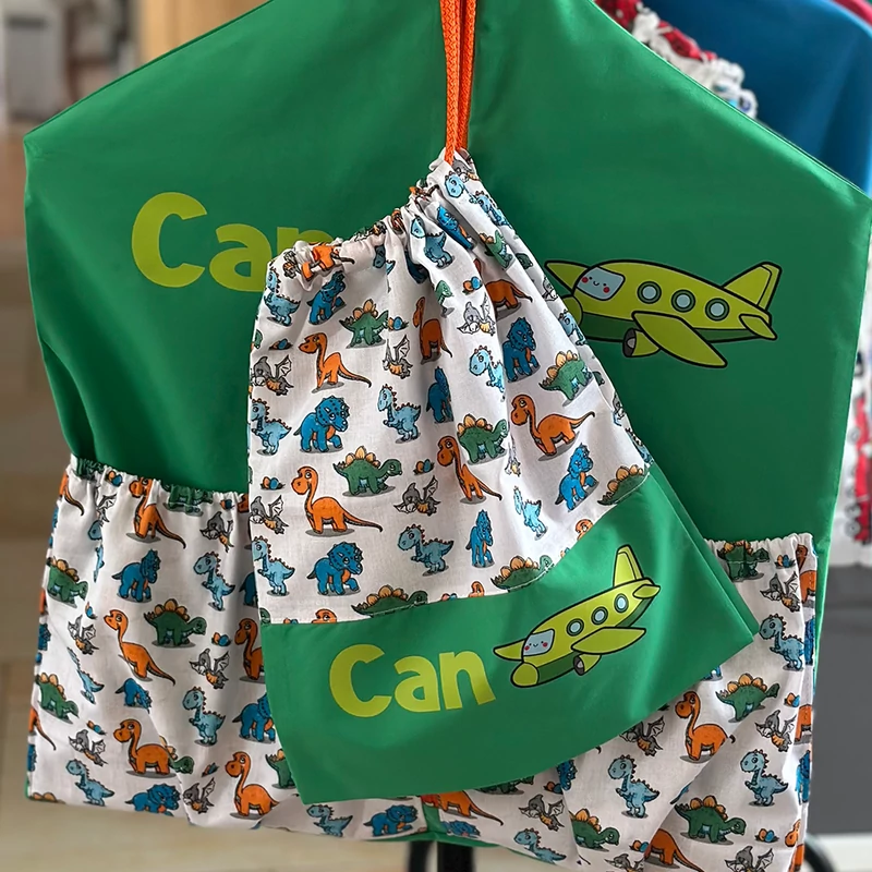 Ovizsák szett - Dinók IV. (Zöld) - Egyedi felirattal is rendelhető