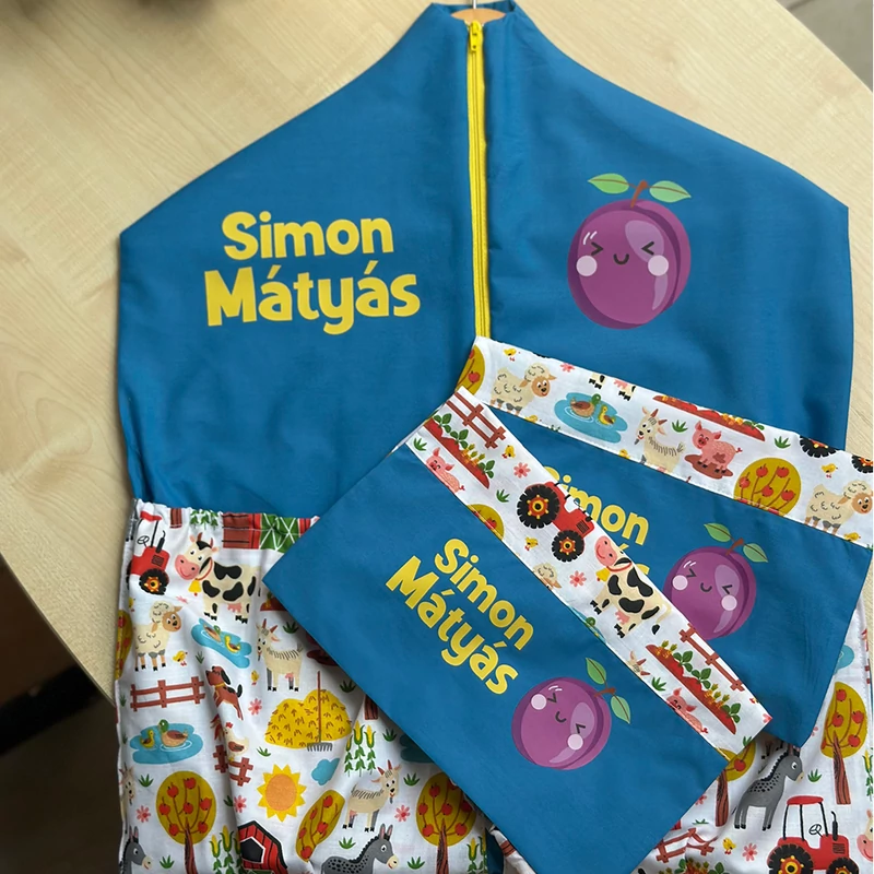 Ovizsák szett - Tanyavilág (Kék) - Egyedi felirattal is rendelhető