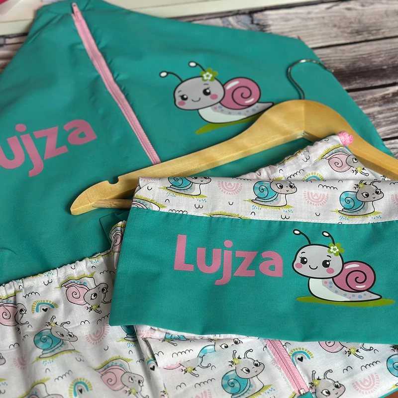 Ovizsák szett - Csigabiga (Türkiz) - Egyedi felirattal is rendelhető