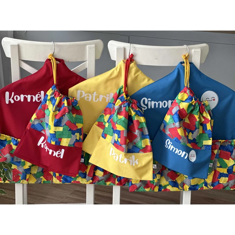 Ovizsák szett - Legó - Egyedi felirattal is rendelhető