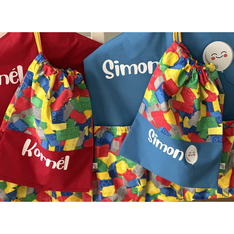 Ovizsák szett - Legó - Egyedi felirattal is rendelhető