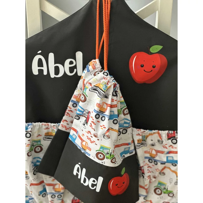 Ovizsák szett - Munkagépek (Grafit) - Egyedi felirattal is rendelhető