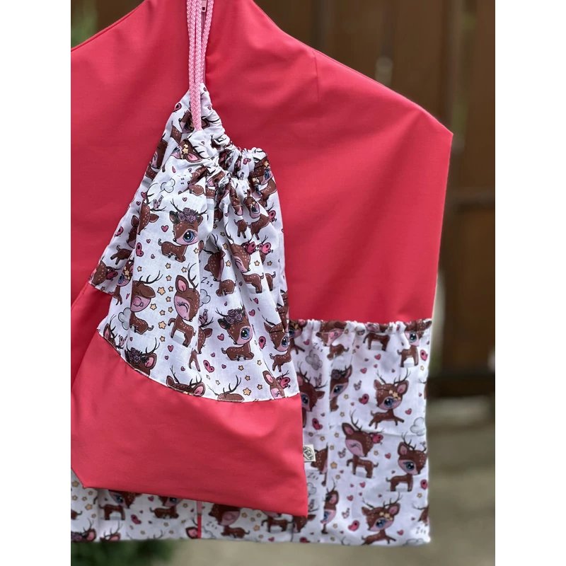 Ovizsák szett - Őzike (Rózsaszín) - Egyedi felirattal is rendelhető