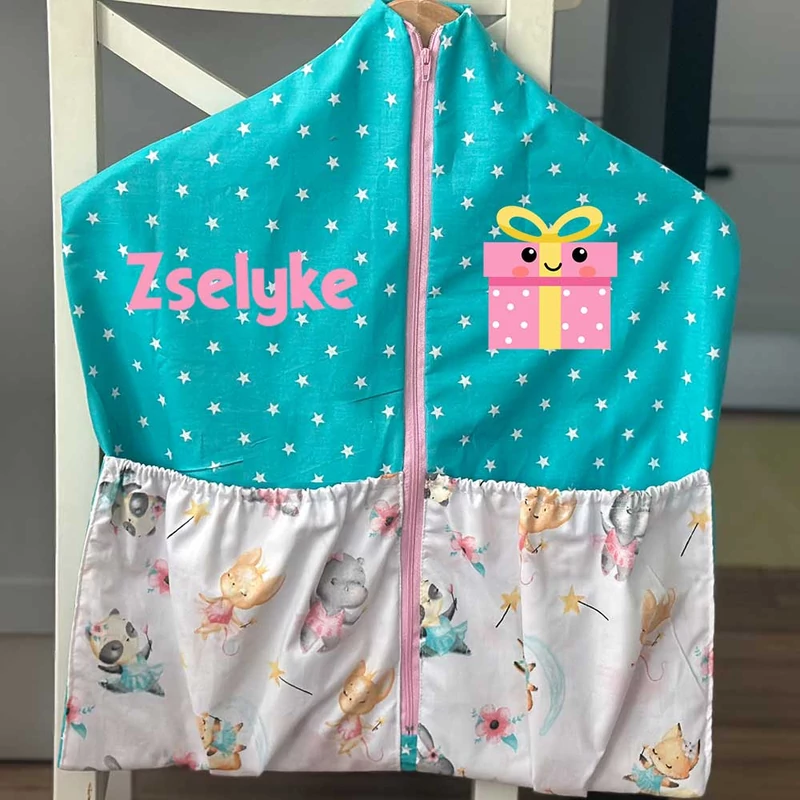 Ovizsák szett - Tüllszoknyás, varázspálcás Állatkák (Csillagos) - Egyedi felirattal is rendelhető