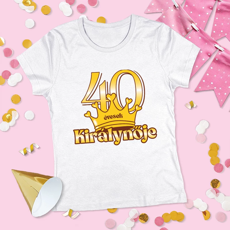 40 évesek királynője (Arany változat) - Női póló