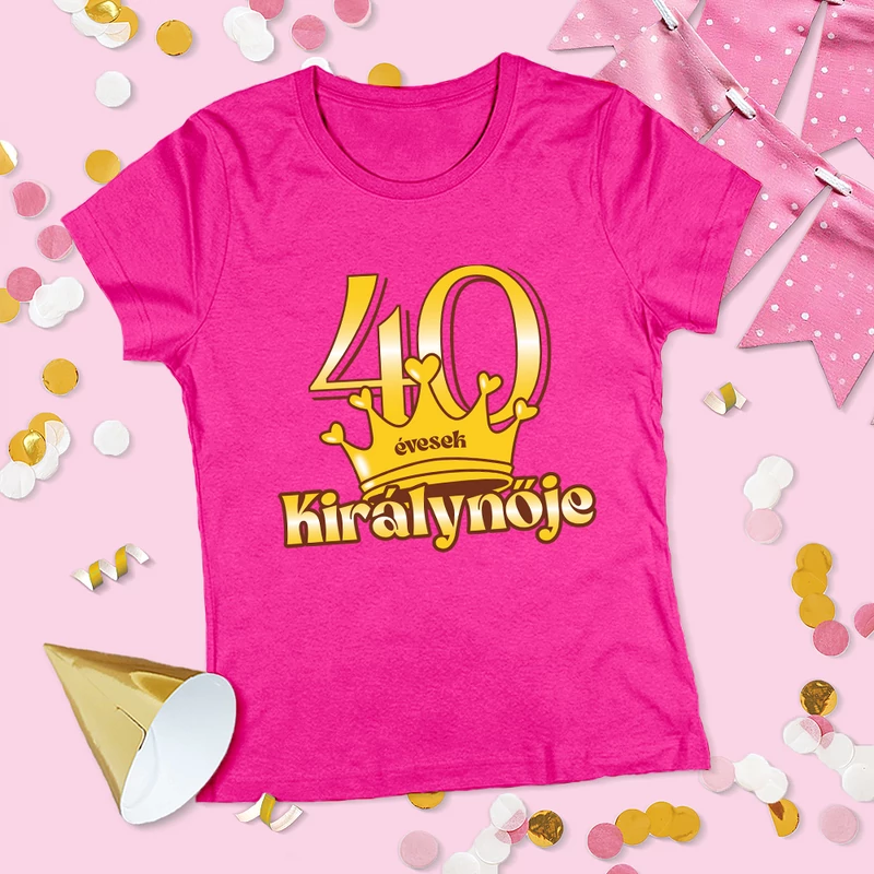 40 évesek királynője (Arany változat) - Női póló