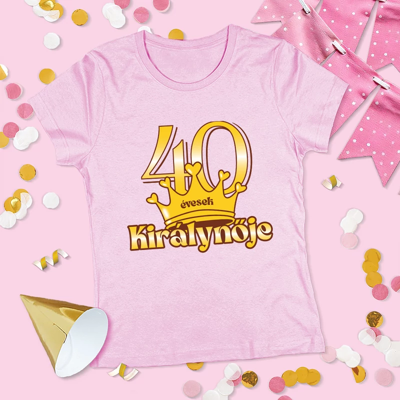 40 évesek királynője (Arany változat) - Női póló