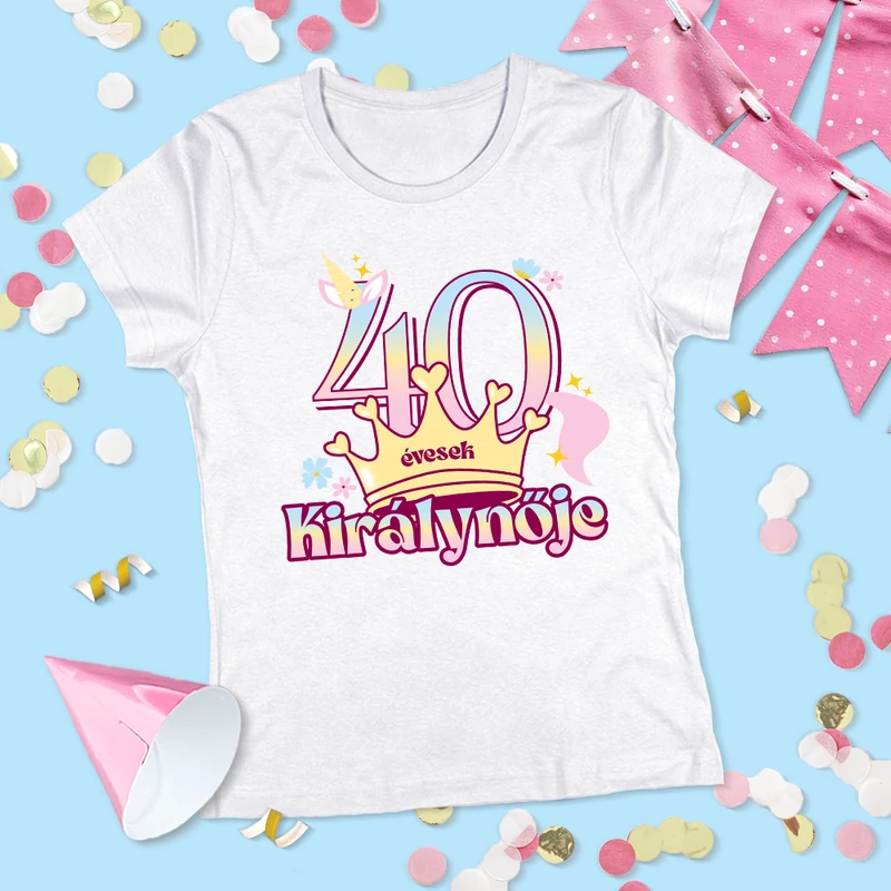 40 évesek királynője (Unikornis változat) - Női póló