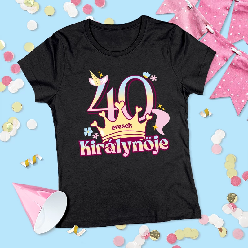 40 évesek királynője (Unikornis változat) - Női póló