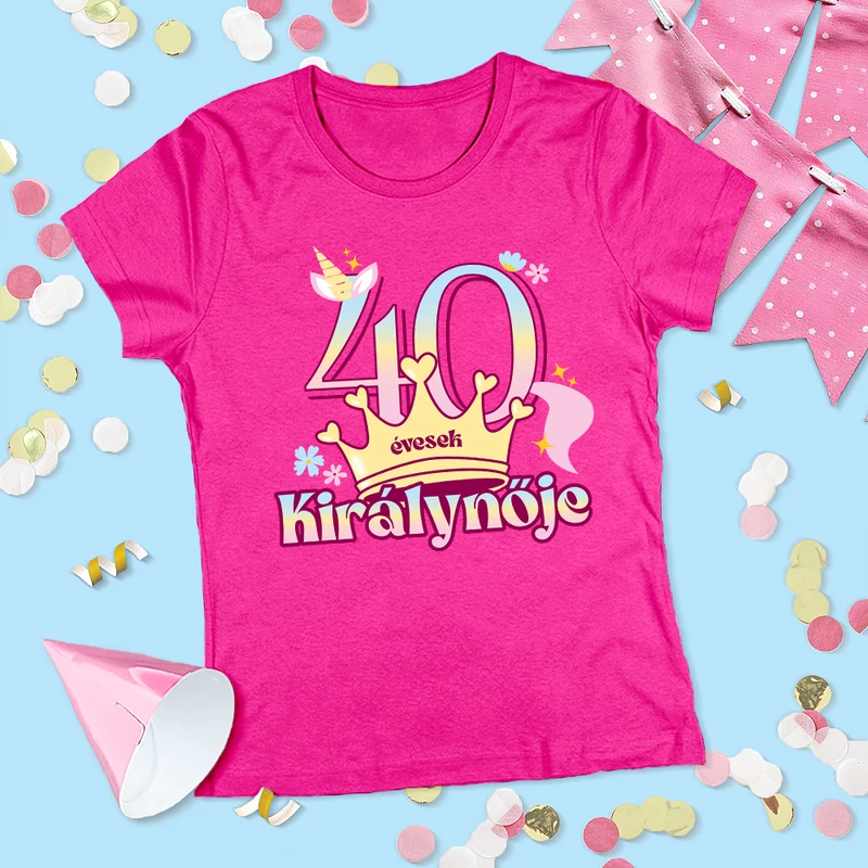 40 évesek királynője (Unikornis változat) - Női póló