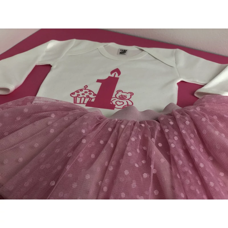 Szülinapos Pink Baby TÜTÜ szett