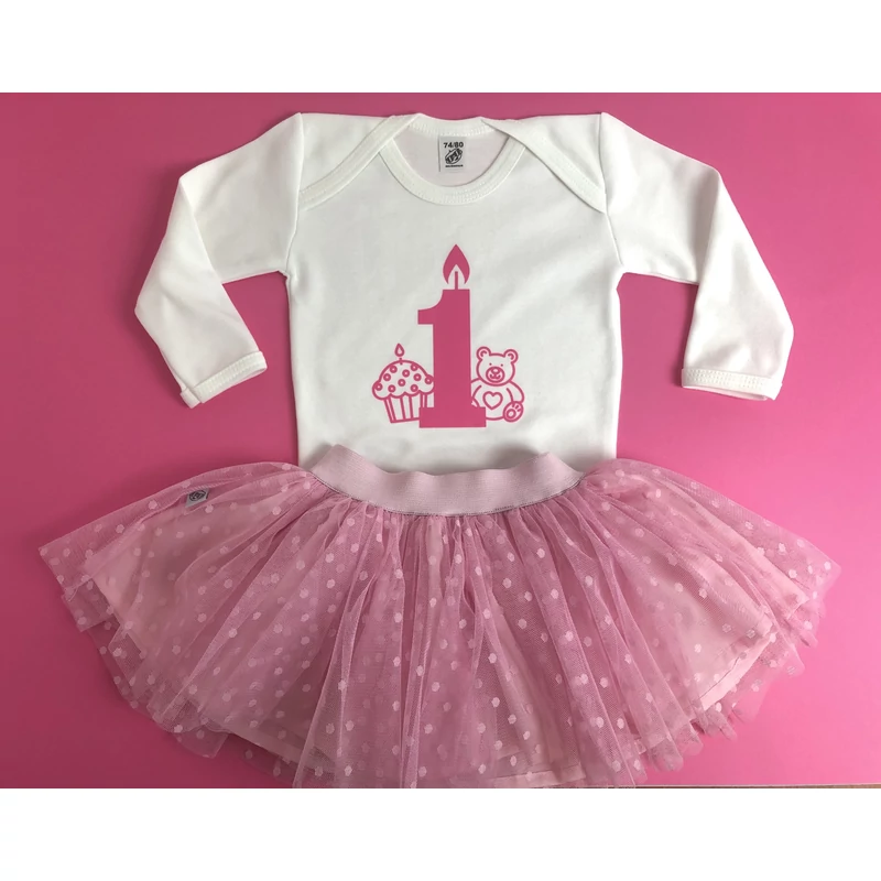 Szülinapos Pink Baby TÜTÜ szett