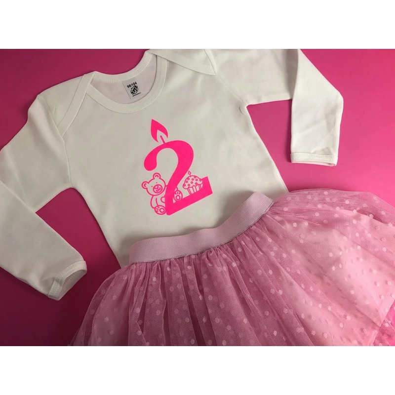 Szülinapos Pink Baby TÜTÜ szett