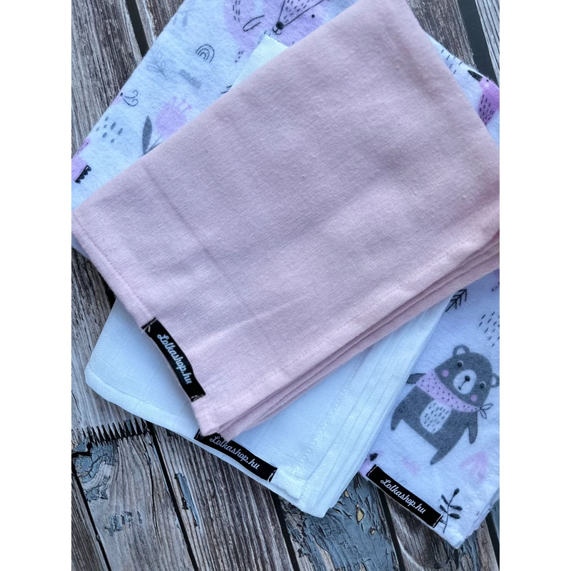 Pinky Textil Pelenka csomag (Kislány baba válogatás) (3 db)