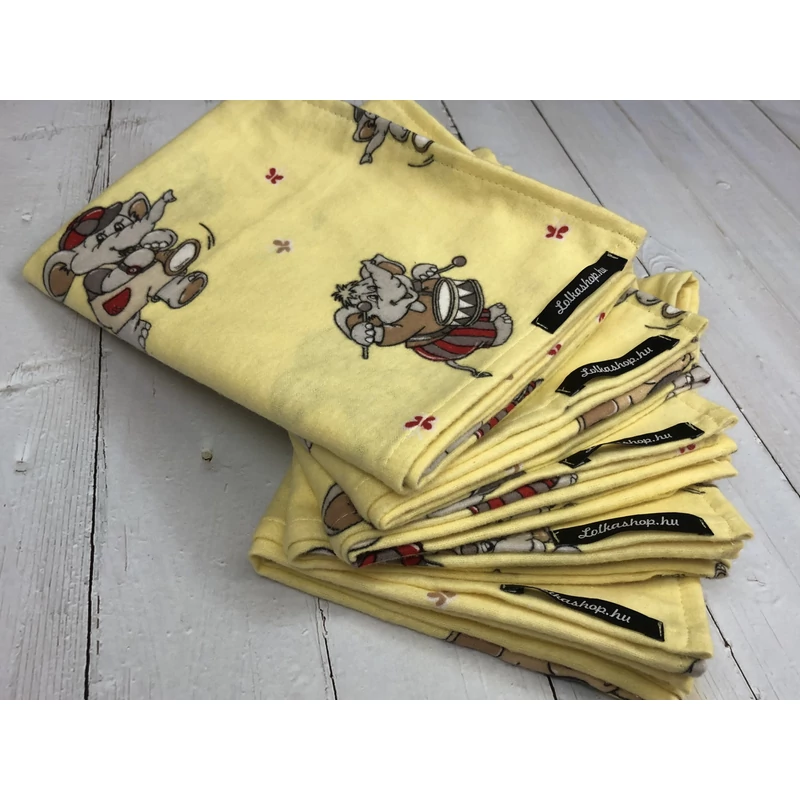 Textil Pelenka - Sárga Elefántok (1db)