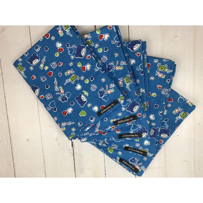 Textil Pelenka - Kék Macik (1db)