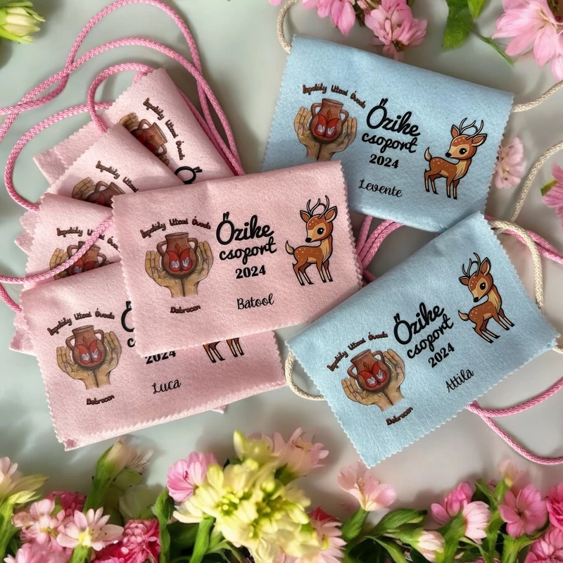 Egyedi tervezésű Ballagási tarisznya egyedi névvel, ovis jellel (07B típus, egyedi)