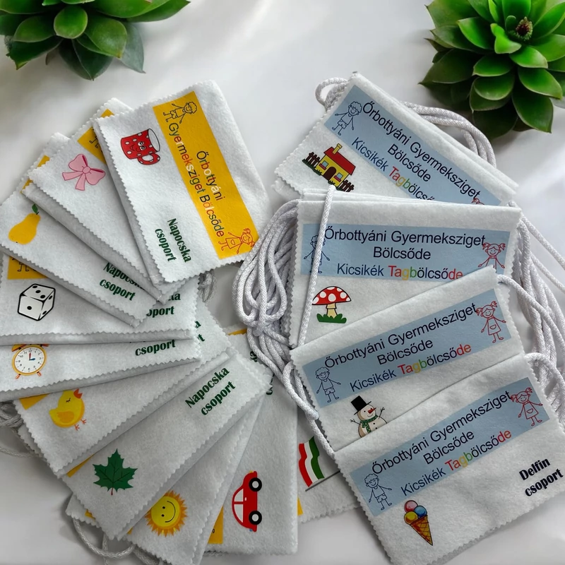 Egyedi tervezésű Ballagási tarisznya egyedi névvel, ovis jellel (07B típus, egyedi)