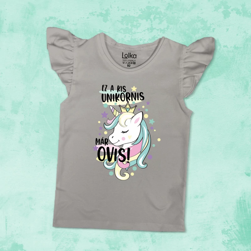 Ez a kis Unikornis már ovis - Fodros Lányka Felső