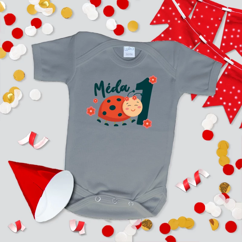 Első szülinap, Katica (Egyedi felirattal) - Babaruha